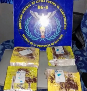 Incautación de droga en EDIRO: más de 28 millones de pesos en estupefacientes en colectivo