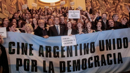 Massa se comprometió a "trabajar en más y mejor financiamiento" para el cine argentino AUDIO
