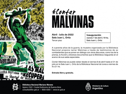 La Biblioteca Nacional inaugura "Contar Malvinas"